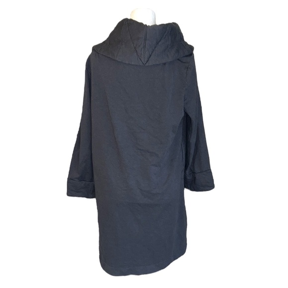 Young Fabulous & Broke Sandrine Gray Quilted Collar Hoodie Knit Jacket Coat  M/L - Picture 9 of 14